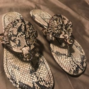 Snake Skin Tory Burch Sandals